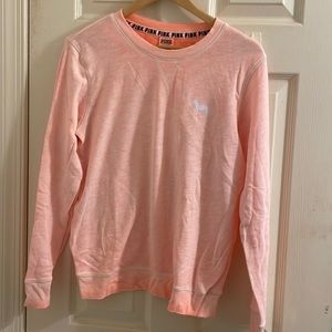 Pink Victoria’s Secret Light Weight Sweatshirt, Light Orange